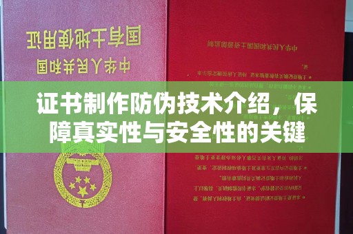 大城证书制作防伪技术介绍，保障真实性与安全性的关键