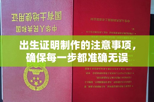 大城出生证明制作的注意事项，确保每一步都准确无误