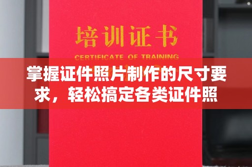 大城掌握证件照片制作的尺寸要求，轻松搞定各类证件照